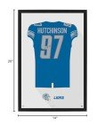Detroit Lions Aidan Hutchinson Framed Wall Art