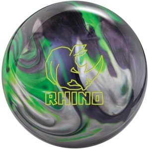Brunswick Rhino Carbon Lime Silver Bowling Ball 10lbs