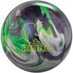 Brunswick Rhino Carbon Lime Silver Bowling Ball 10lbs