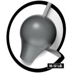 Brunswick Rhino Carbon Lime Silver Bowling Ball 10lbs
