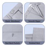 Light Grey 3 Piece Slim Fit Men's Suit Set
