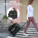 Double Wheel Bowling Bag for Two Balls