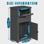 Secure Outdoor Package Delivery Box with Lock