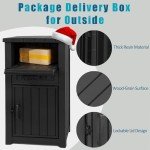 Secure Outdoor Package Delivery Box with Lock