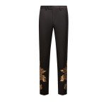 Homhous Men's Black Suit with Gold Accents