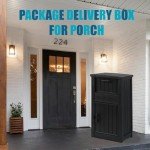 Secure Outdoor Package Delivery Box with Lock