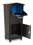 Black Elephantrunk Parcel Drop Box by Architectural Mailboxes