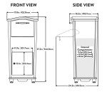 Black Elephantrunk Parcel Drop Box by Architectural Mailboxes