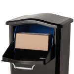 Black Elephantrunk Parcel Drop Box by Architectural Mailboxes