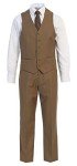 Elegant Men's Modern Fit Three-Piece Suit - 60 Regular