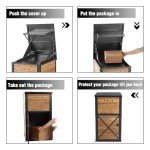 MEDEHOO Outdoor Parcel Drop Box with Lock