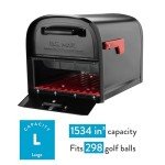 Black Oasis 360 Extra Large Locking Mailbox