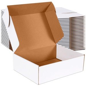 JOWLOT 20-Pack White Corrugated Shipping Boxes
