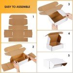 JOWLOT 20-Pack White Corrugated Shipping Boxes