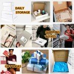 JOWLOT 20-Pack White Corrugated Shipping Boxes