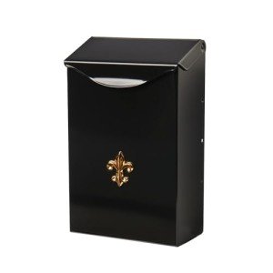 City Classic Black Steel Wall Mount Mailbox