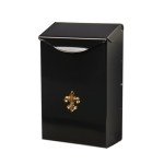 City Classic Black Steel Wall Mount Mailbox