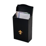 City Classic Black Steel Wall Mount Mailbox