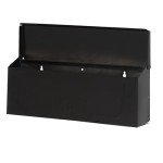 Stylish Wall-Mount Galvanized Steel Mailbox in Black