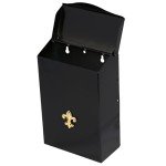City Classic Black Steel Wall Mount Mailbox