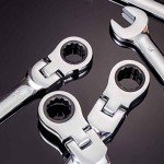 12-Piece Flexible Ratchet Wrench Set 8-19mm