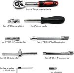 46-Piece Ratchet Wrench and Socket Set