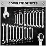33-Piece Ratchet Wrench Set with Organizer Case