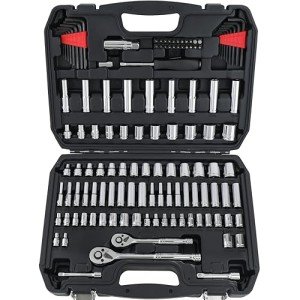 123-Piece Mechanic's Socket Wrench Set with Case