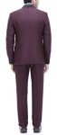 Tag 7 Men's Regular Fit Suit 38 Wine