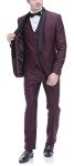 Tag 7 Men's Regular Fit Suit 38 Wine