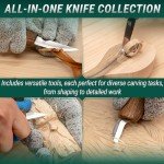 BeaverCraft Deluxe Wood Carving Knife Set S18X