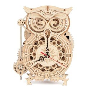Owl Clock 3D Wooden Puzzle DIY Kit