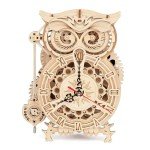 Owl Clock 3D Wooden Puzzle DIY Kit