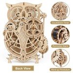 Owl Clock 3D Wooden Puzzle DIY Kit