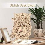 Owl Clock 3D Wooden Puzzle DIY Kit