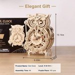Owl Clock 3D Wooden Puzzle DIY Kit
