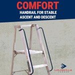Louisville 8-Foot Aluminum Rolling Platform Ladder