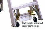 Louisville 8-Foot Aluminum Rolling Platform Ladder