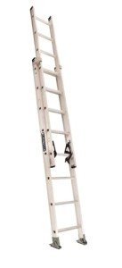Louisville 16-Foot Aluminum Extension Ladder - 300lb Capacity