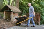 True Temper 6 Cu. Ft Steel Wheelbarrow with Flat-Free Tire