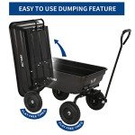 BILT HARD 4 Cu.Ft. Heavy Duty Yard Dump Cart