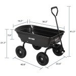 BILT HARD 4 Cu.Ft. Heavy Duty Yard Dump Cart