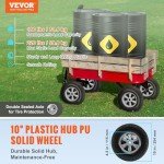 VEVOR 10" Solid Rubber Tire Wheels - 2 Pack