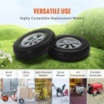 VEVOR 10" Solid Rubber Tire Wheels - 2 Pack