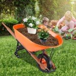 VEVOR 6 Cu. Ft. Garden Wheelbarrow Cart