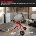 XtremepowerUS 4.6 cu. ft. Portable Cement Mixer
