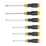 Stanley 6-Piece Cushion Grip Screwdriver Set