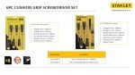 Stanley 6-Piece Cushion Grip Screwdriver Set
