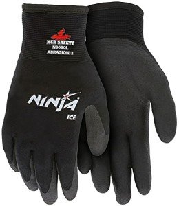 Black MCR Safety Ninja Ice Gloves - Large