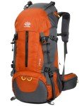 WoneNice 50L Waterproof Hiking Backpack with Rain Cover